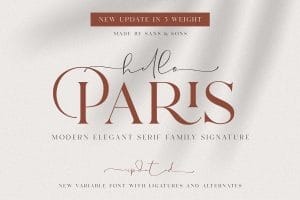 Font Hello Paris Việt hoá preview 1