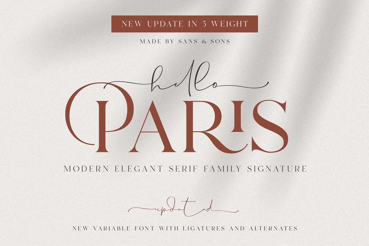 Font Hello Paris Việt hoá preview 1