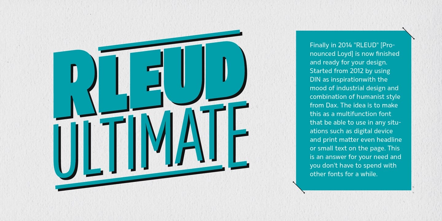 Rleud Complete Font Family preview 2
