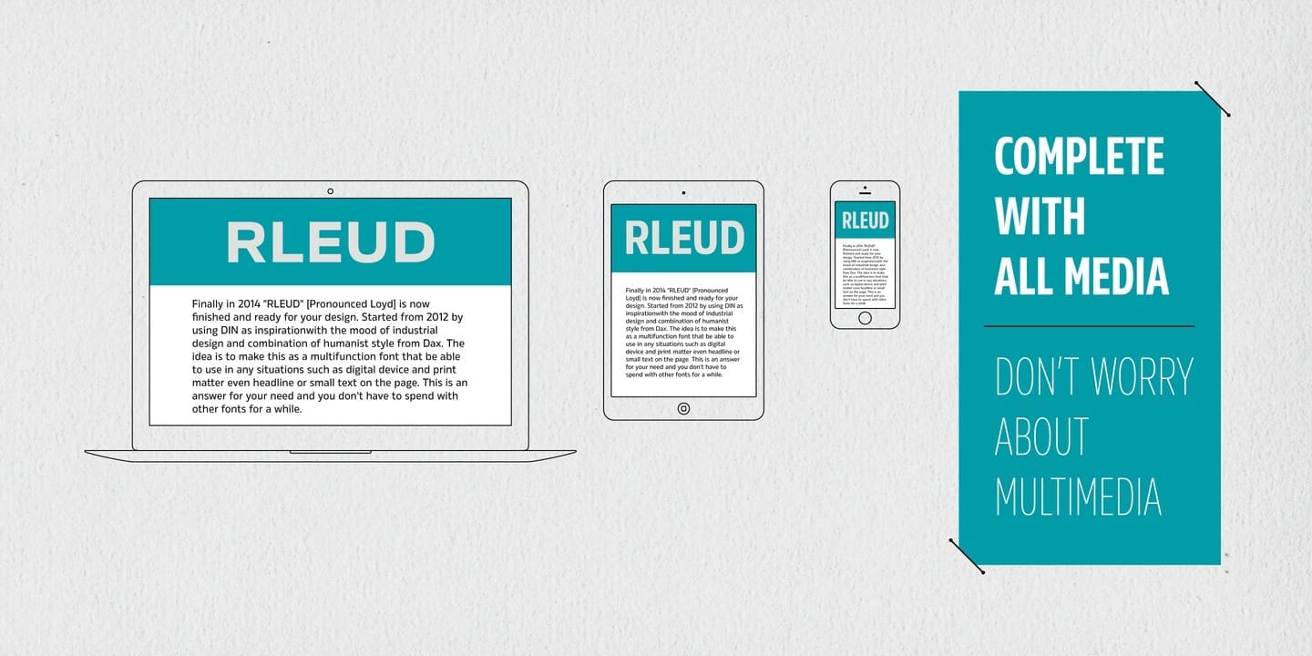 Rleud Complete Font Family preview 4