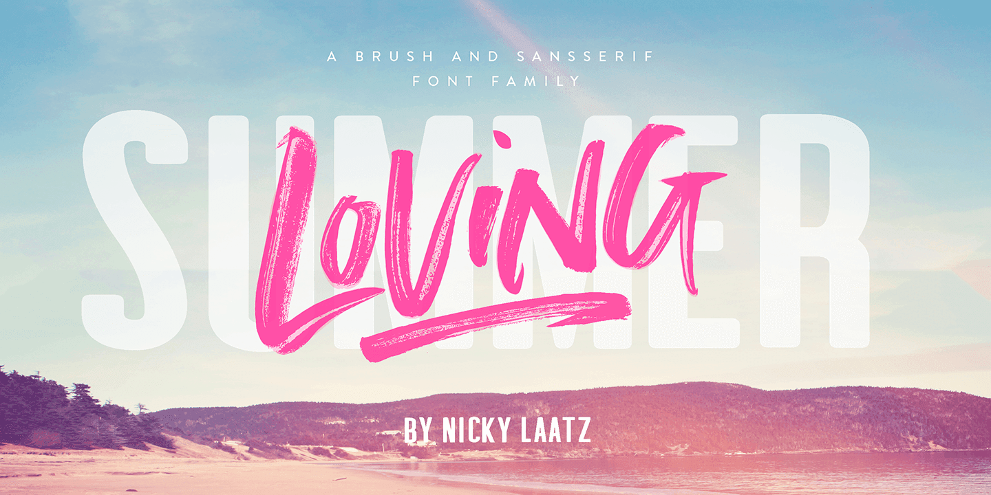 Summer Loving Font Family preview 1
