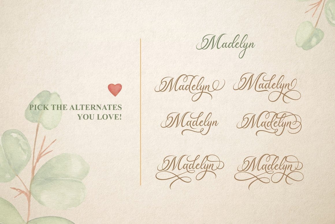 Font việt hóa Madelican Calligraphy preview 3