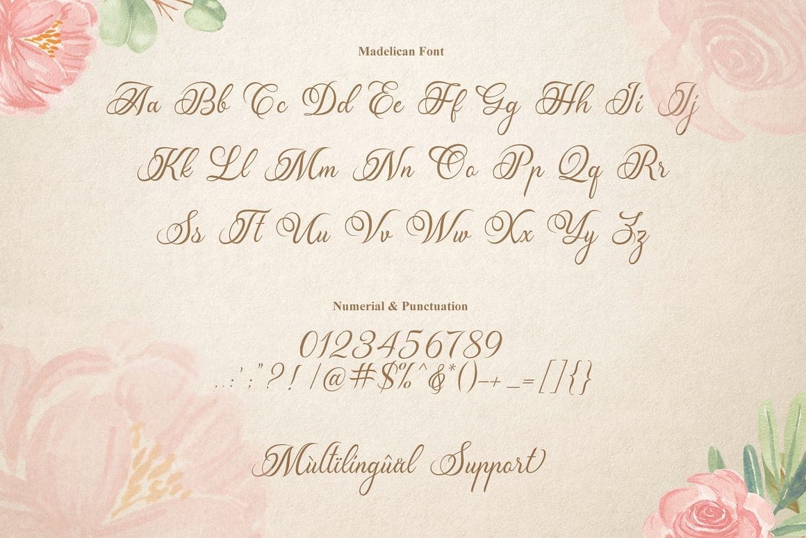 Font việt hóa Madelican Calligraphy preview 5