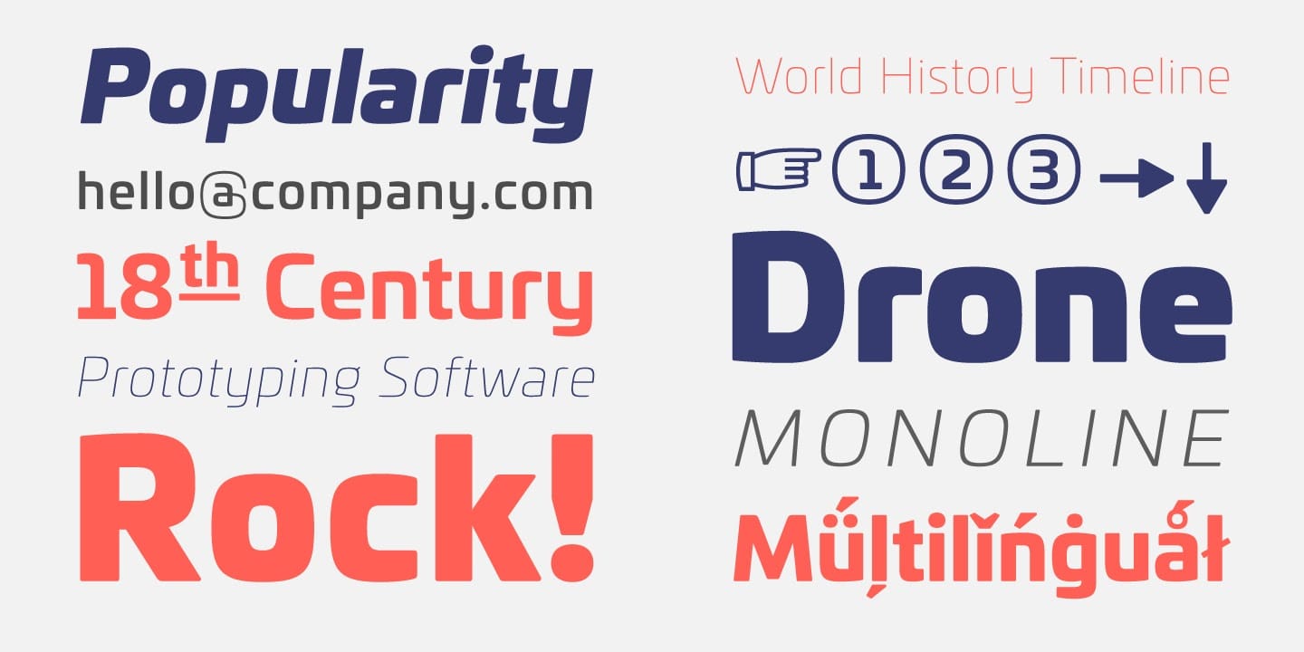 trọn bộ font Univia Pro preview 7
