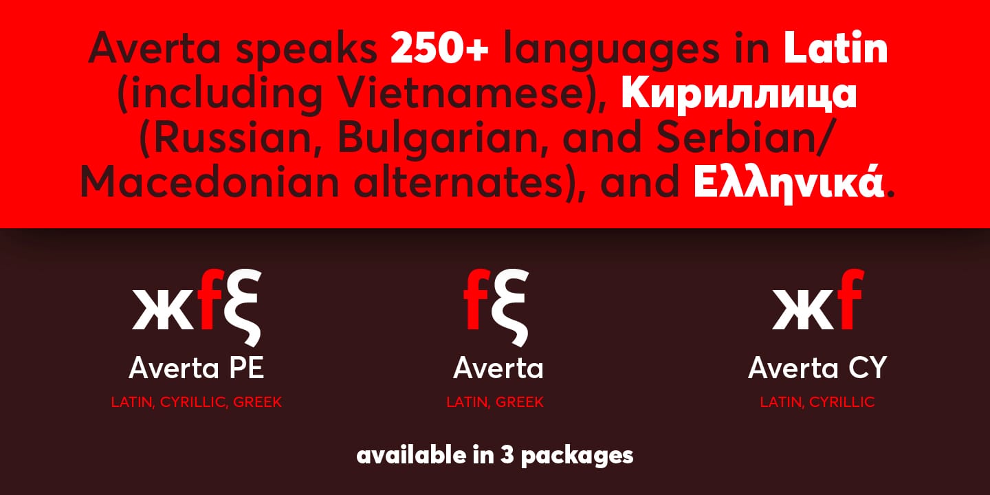 Averta Font Family preview 4