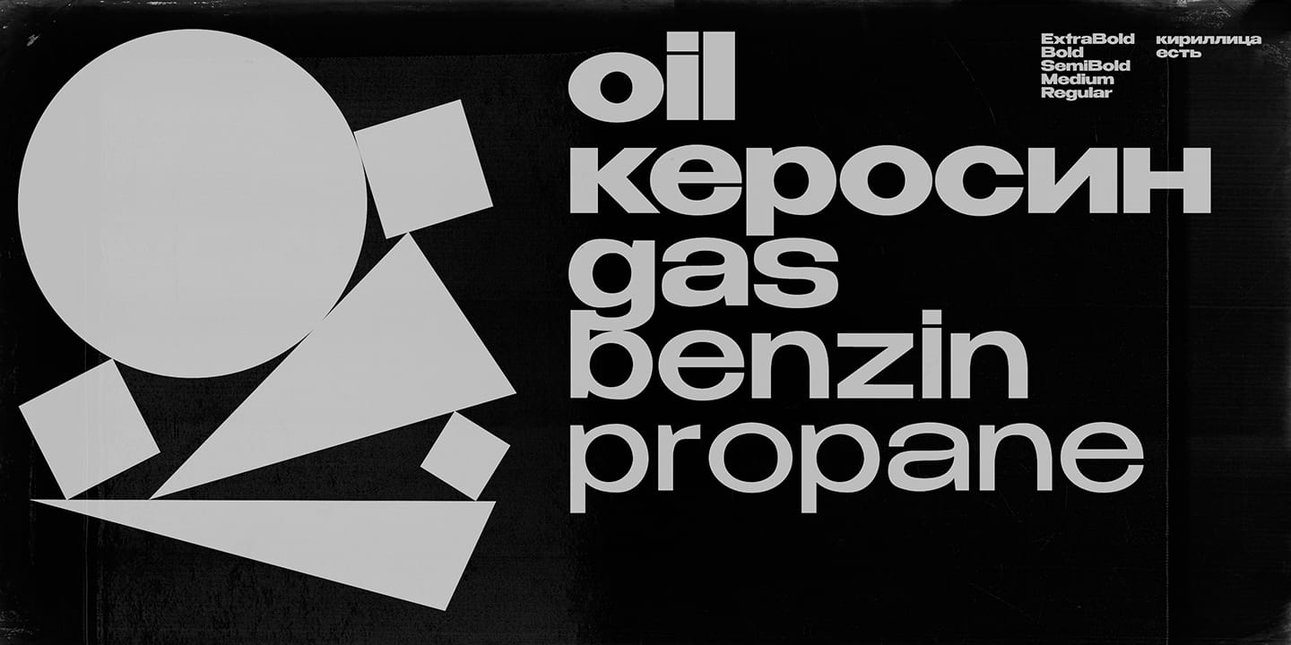 Free Benzin Font Family preview 5