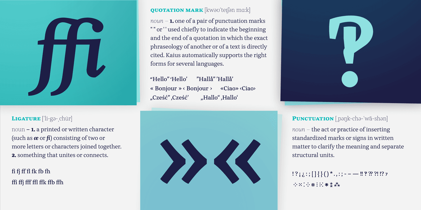 Kaius Pro Font Family preview 6