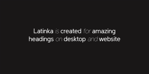 Latinka Font Family preview 1
