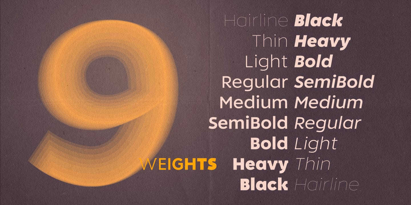 Rodia Font Family preview 2