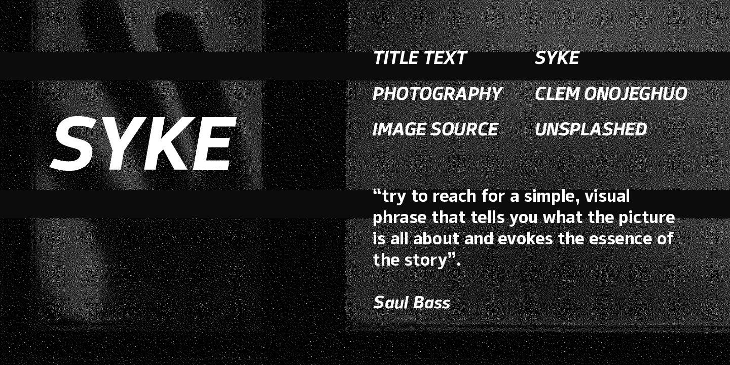 Syke Font Family preview 8