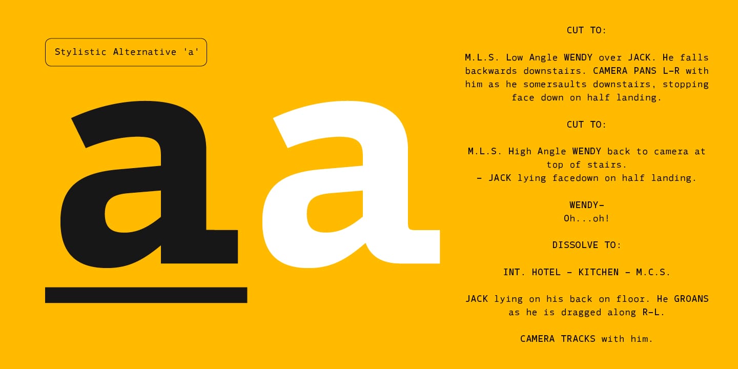 Syke Mono Font Family Full preview 4