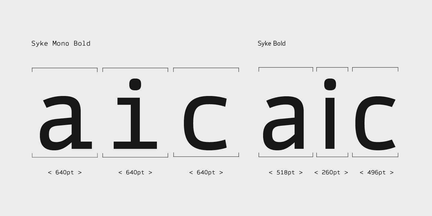 Syke Mono Font Family Full preview 5