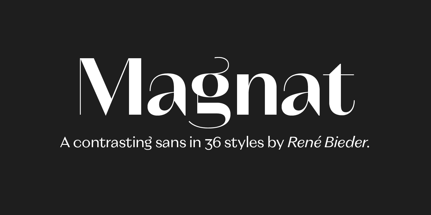 Magnat Font Family preview 1