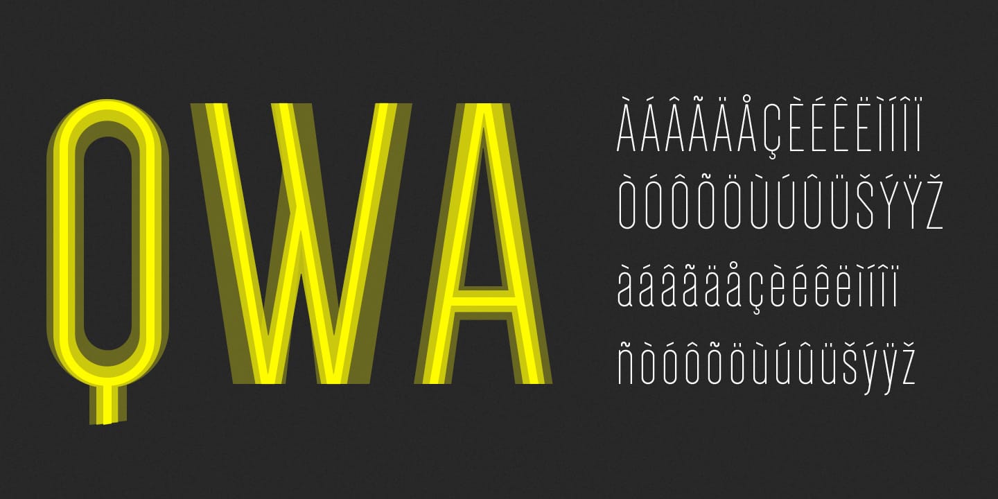 Dense Font Family preview 5