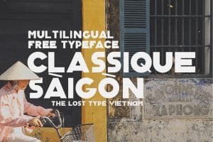 Classique Saigon Typeface preview 1