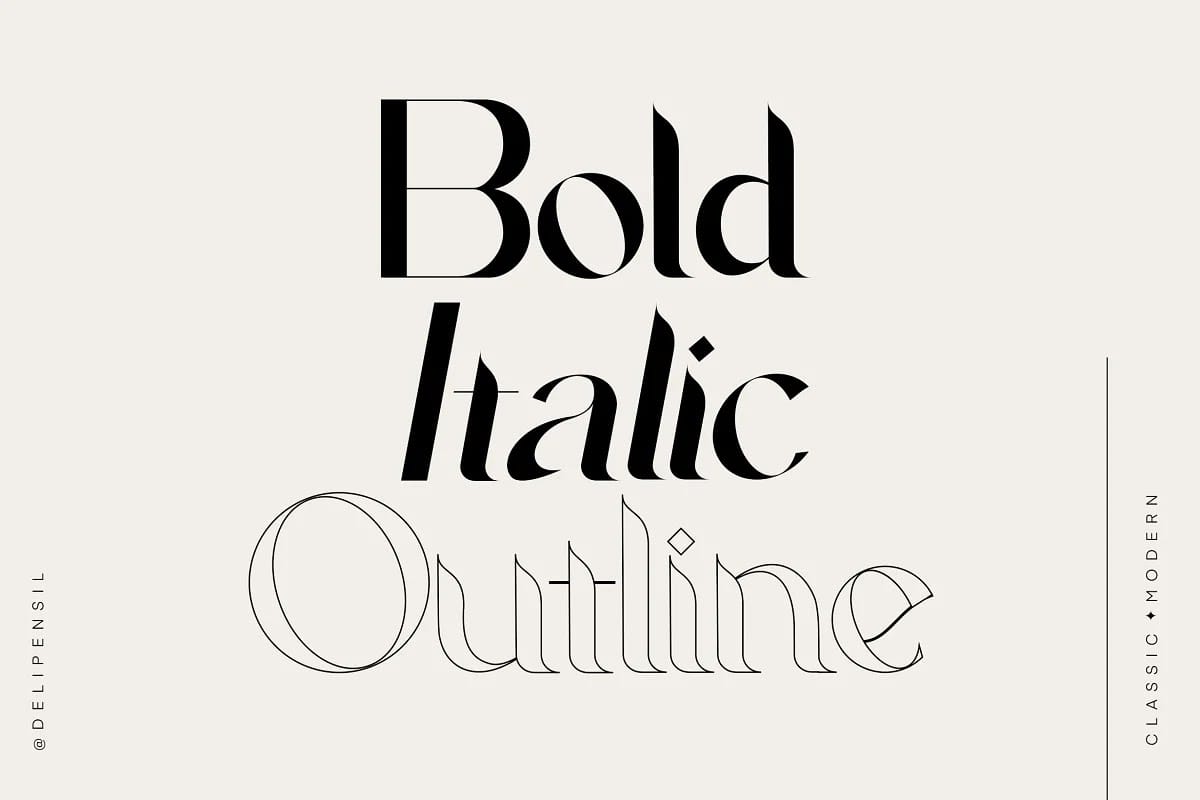Download font Agoka Modern Classic Typeface Agoka Modern Classic Typeface preview 7