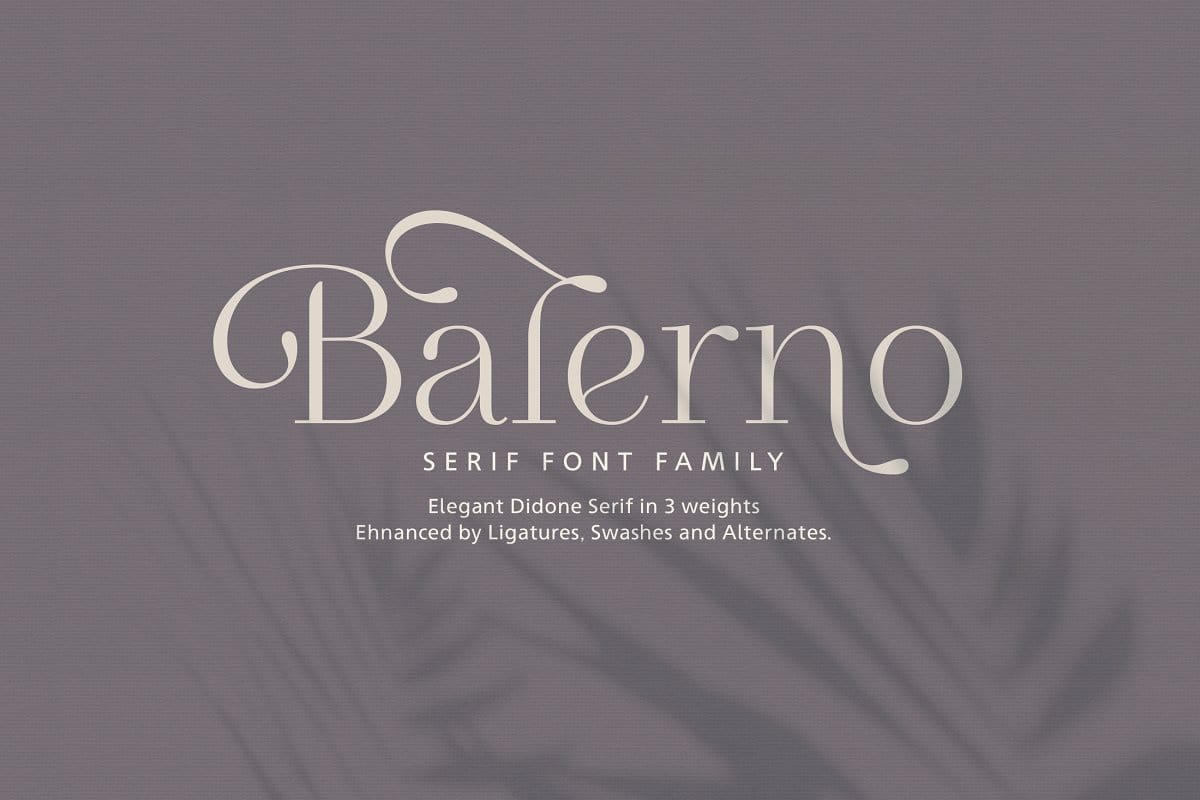 Font Balerno Serif Việt Hóa preview 1