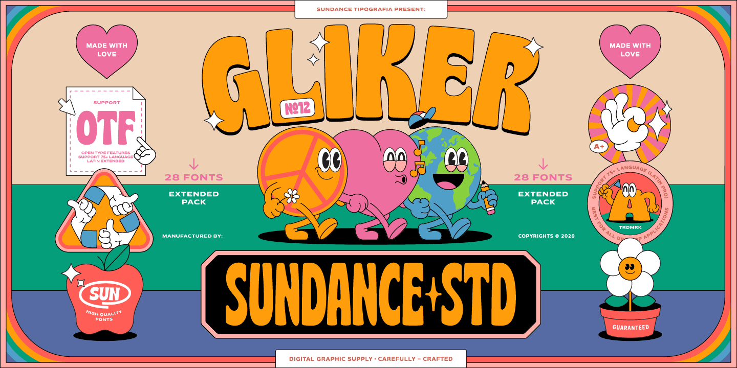Dowload Gliker Font Family Full preview 1