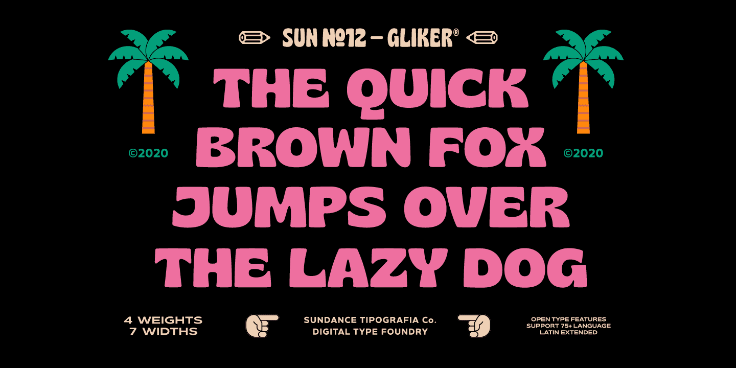 Dowload Gliker Font Family Full preview 2