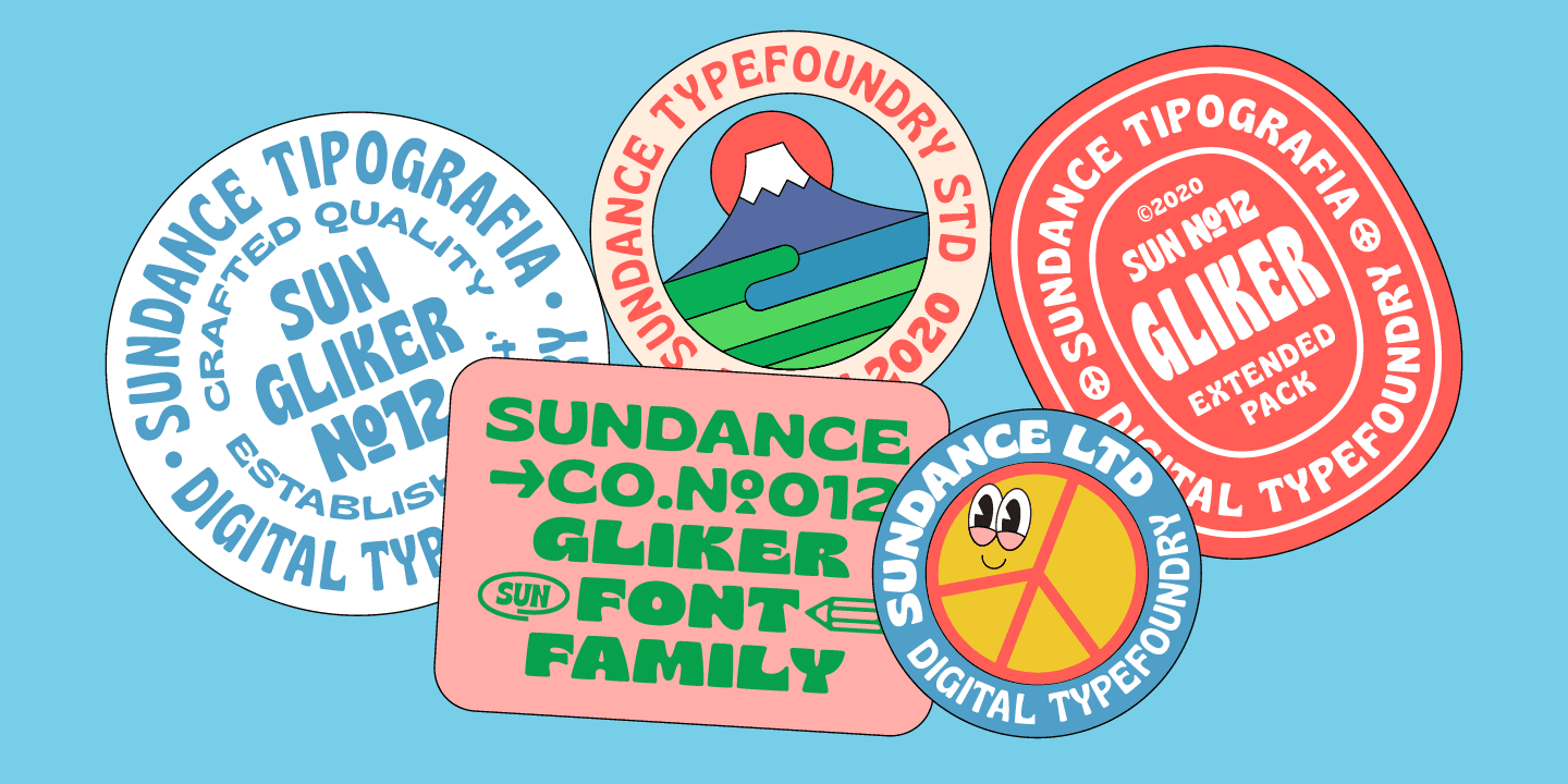 Dowload Gliker Font Family Full preview 5