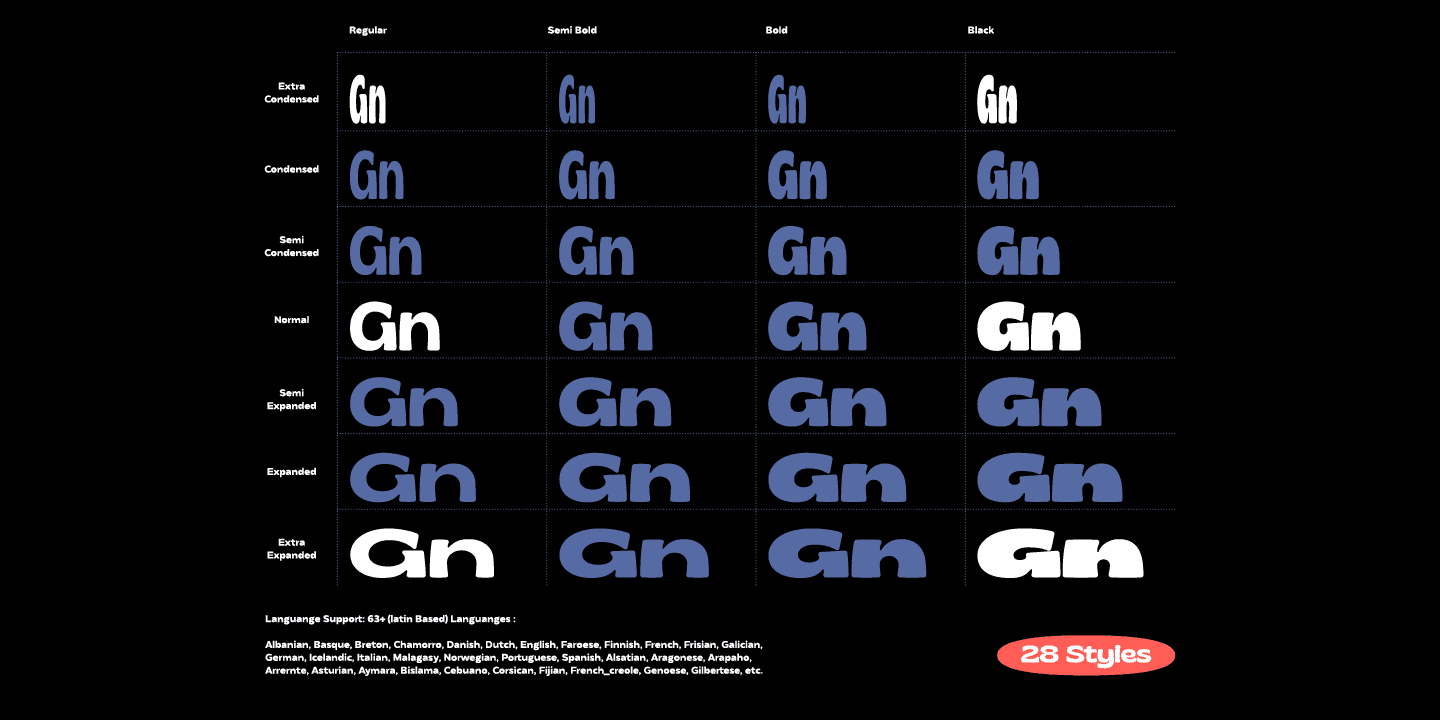 Dowload Gliker Font Family Full preview 8