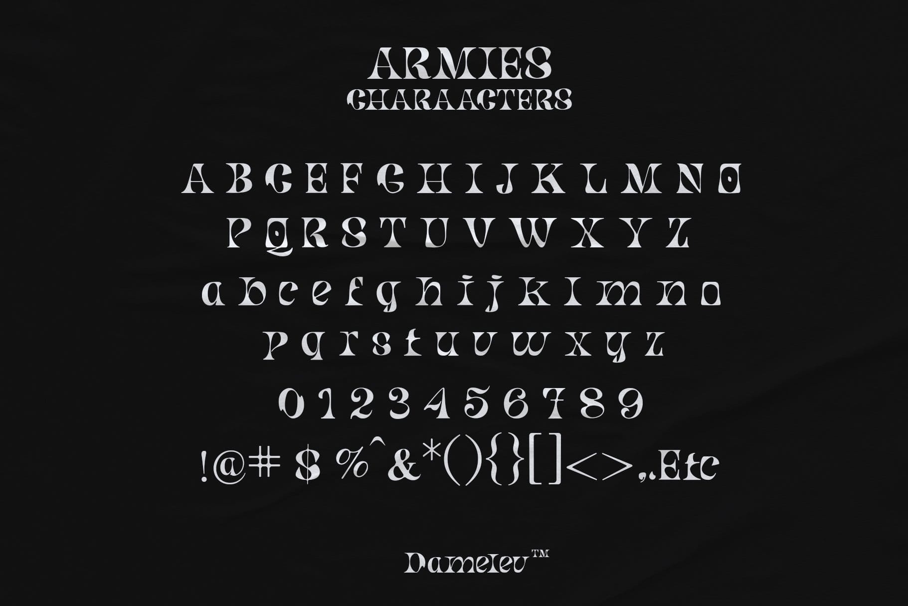 Font Armies Display preview 14