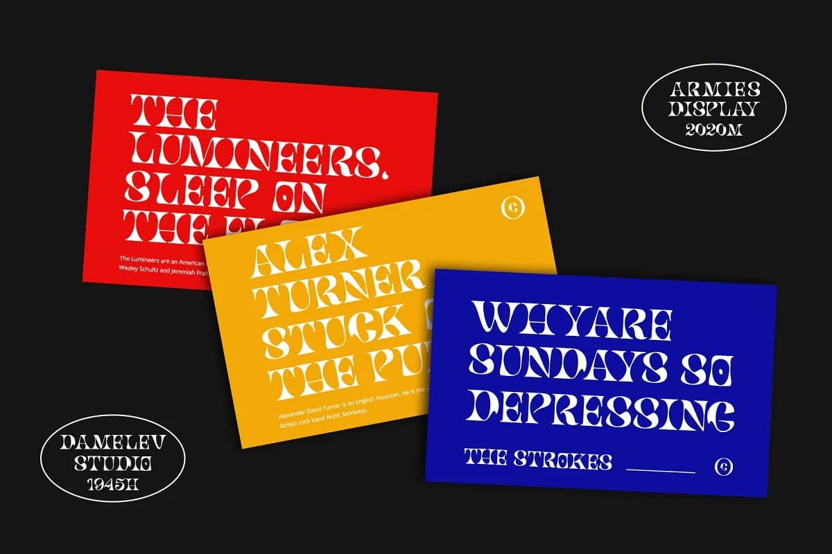 Font Armies Display preview 8