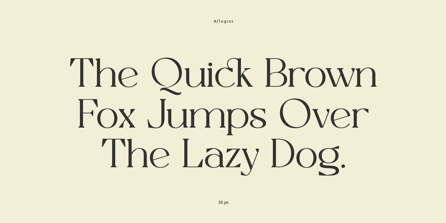 Allogist Font preview 11