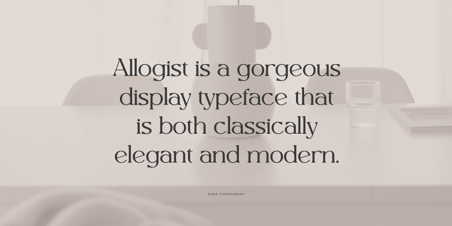 Allogist Font preview 13