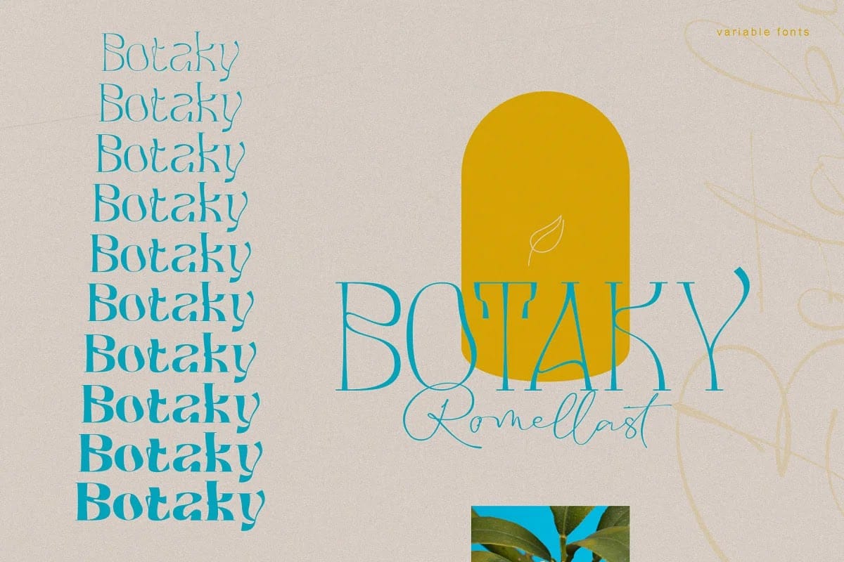 BOTAKY Romellast Font preview 12