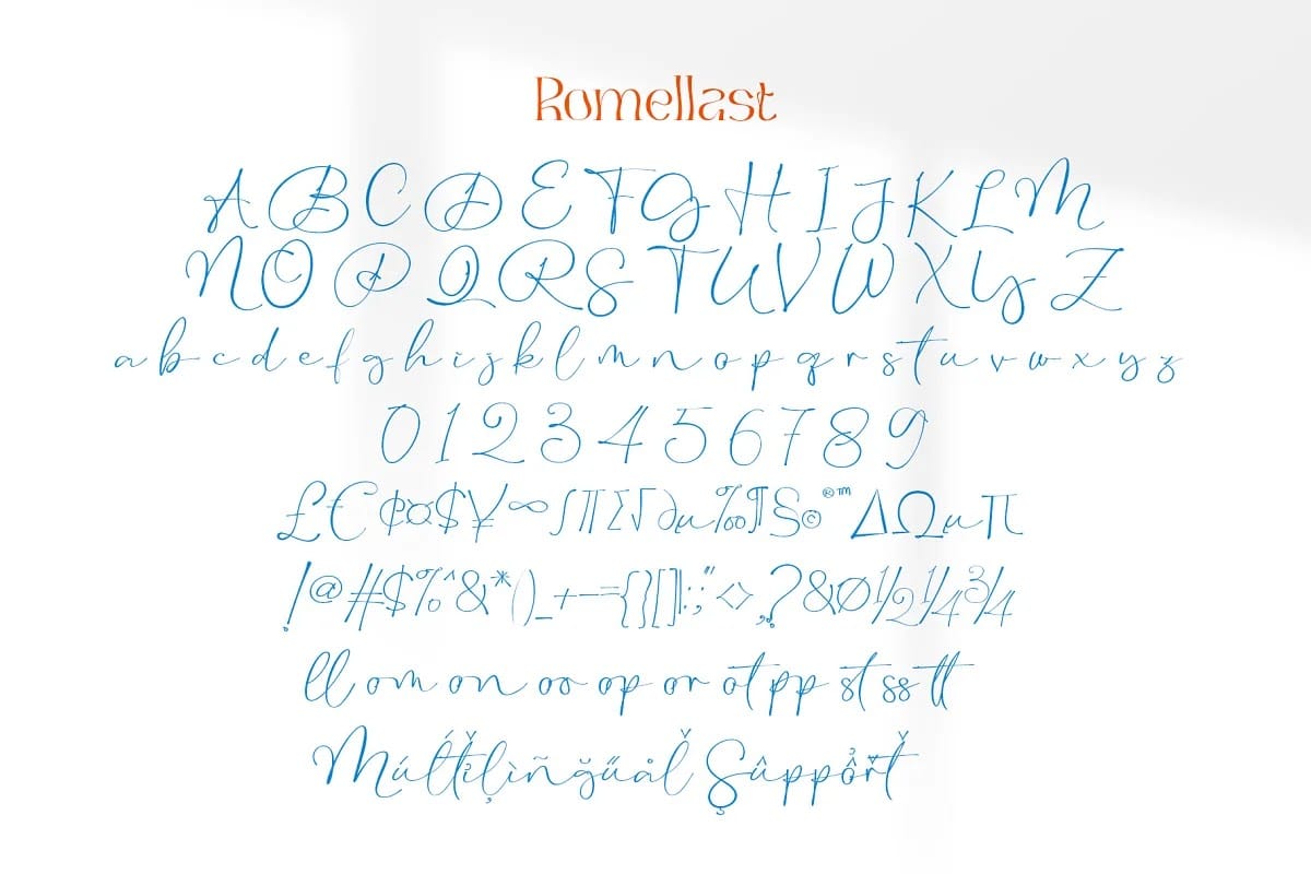 BOTAKY Romellast Font preview 15