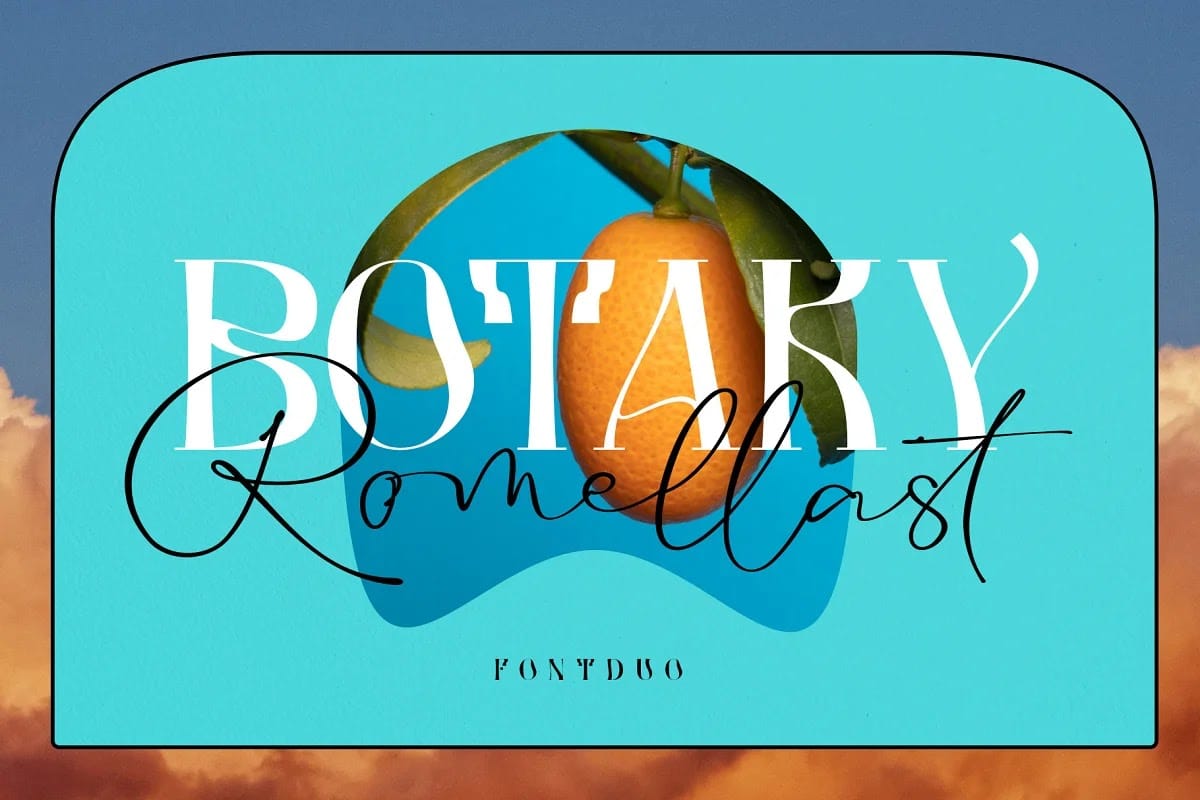 BOTAKY Romellast Font preview 3