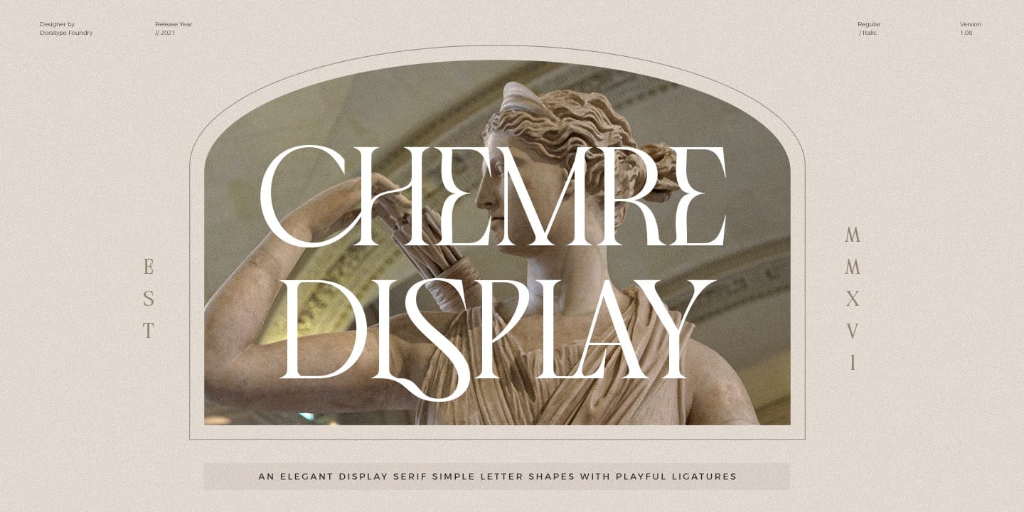 Chemre Font preview 1