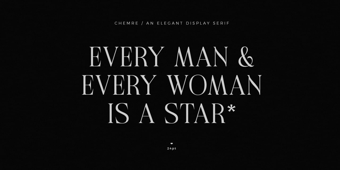 Chemre Font preview 8