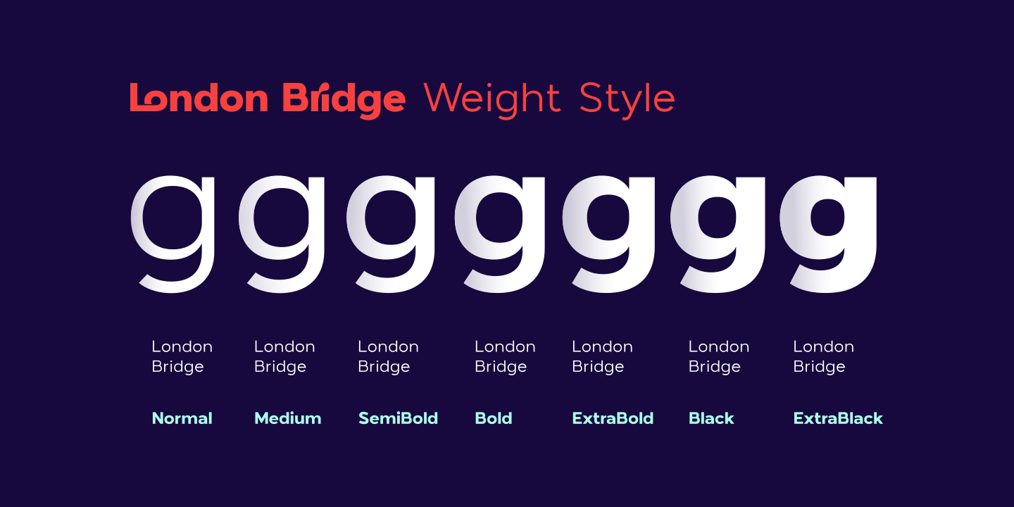 London Bridge Font Family preview 10