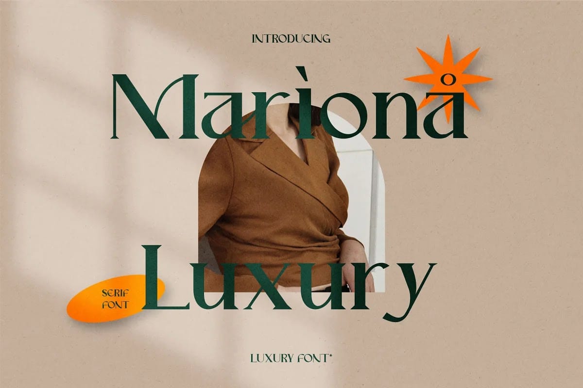 Mariona Luxury Serif Font preview 1