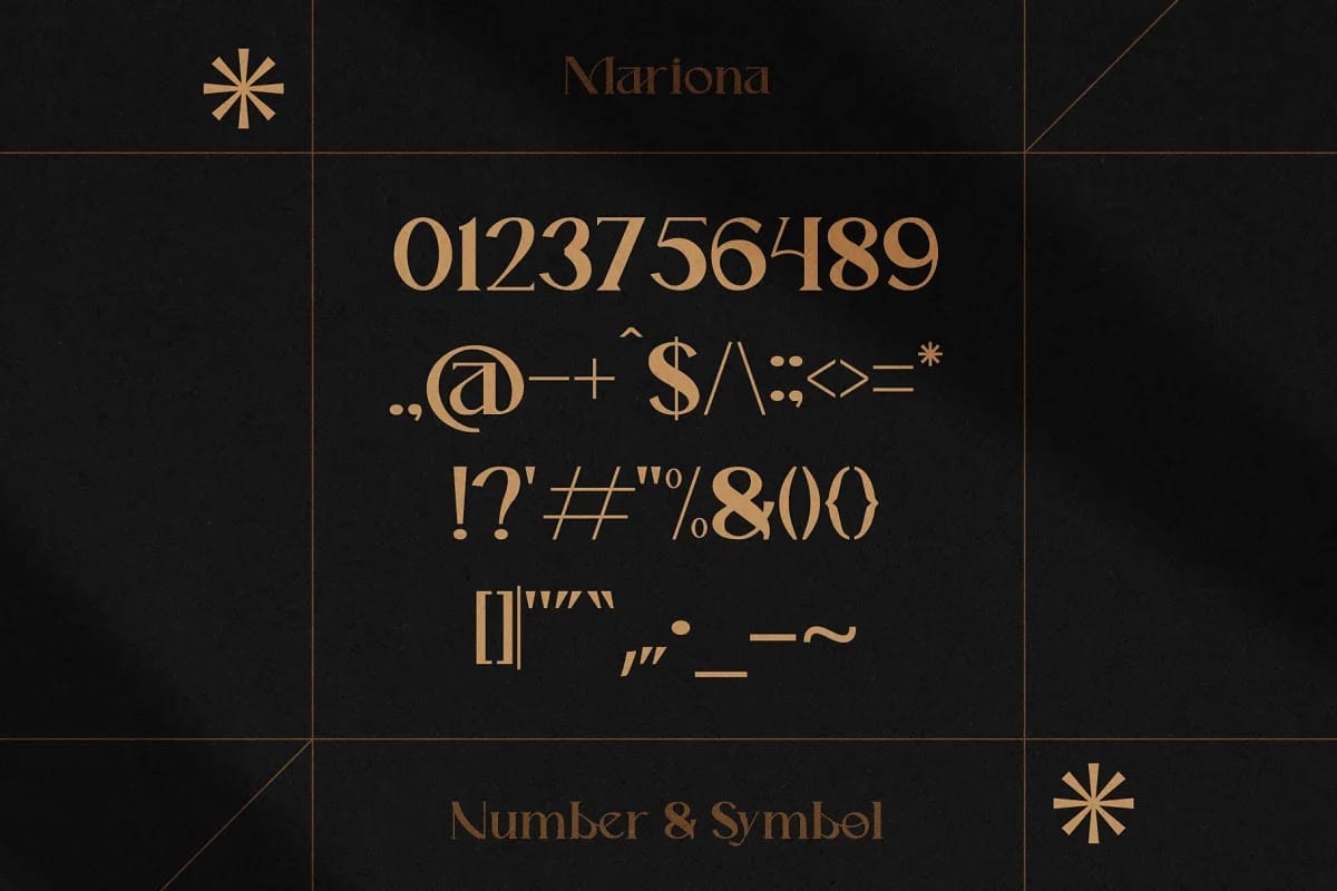 Mariona Luxury Serif Font preview 14