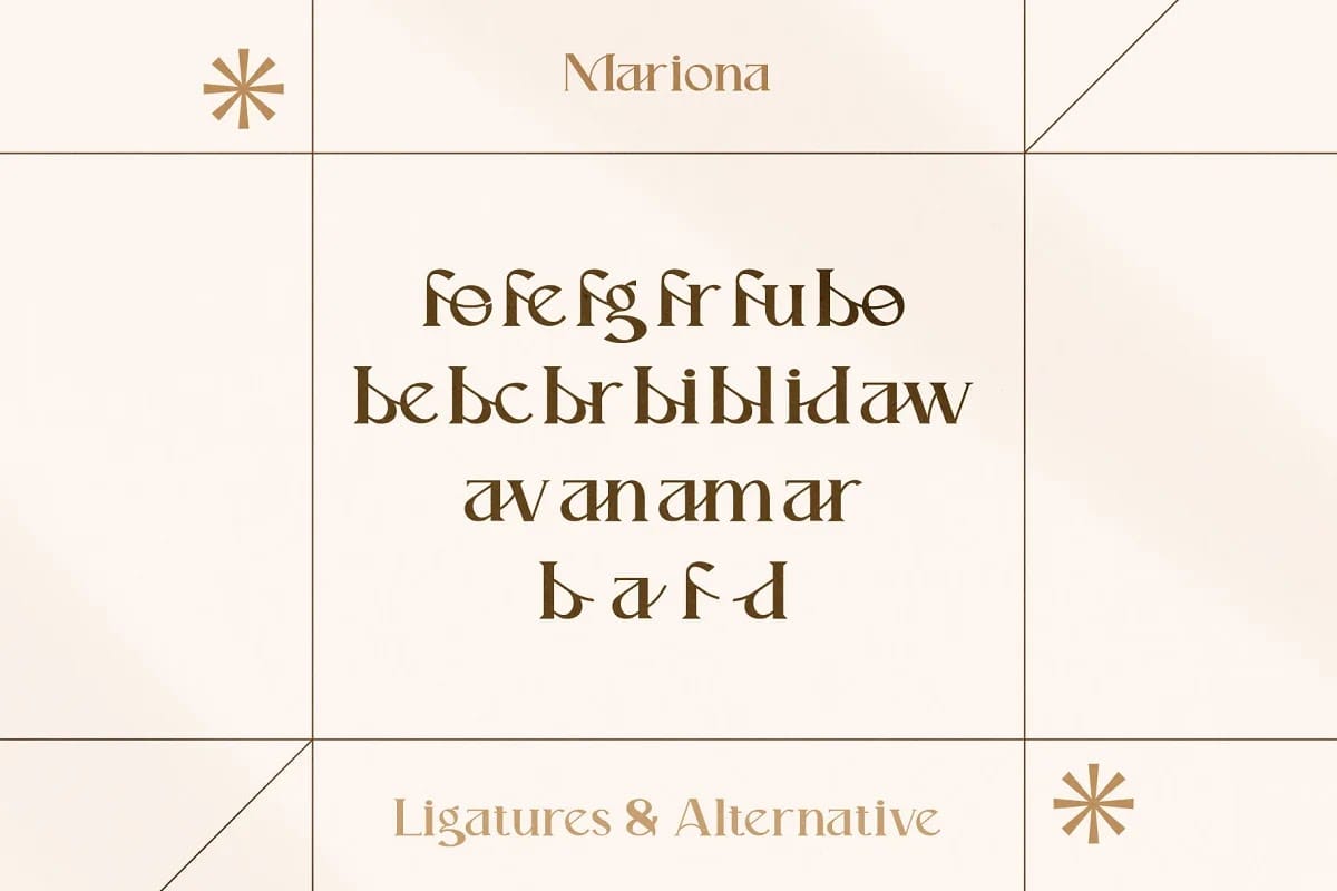 Mariona Luxury Serif Font preview 15