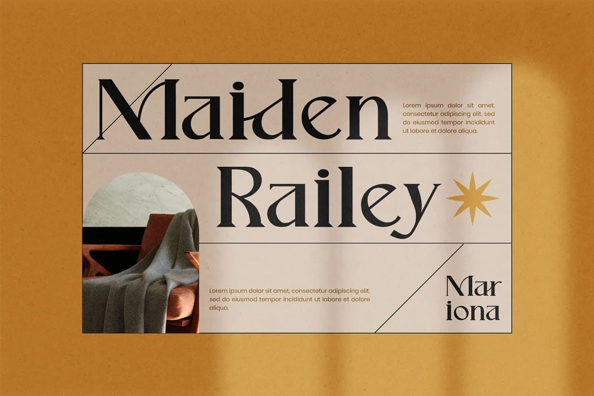 Mariona Luxury Serif Font preview 4