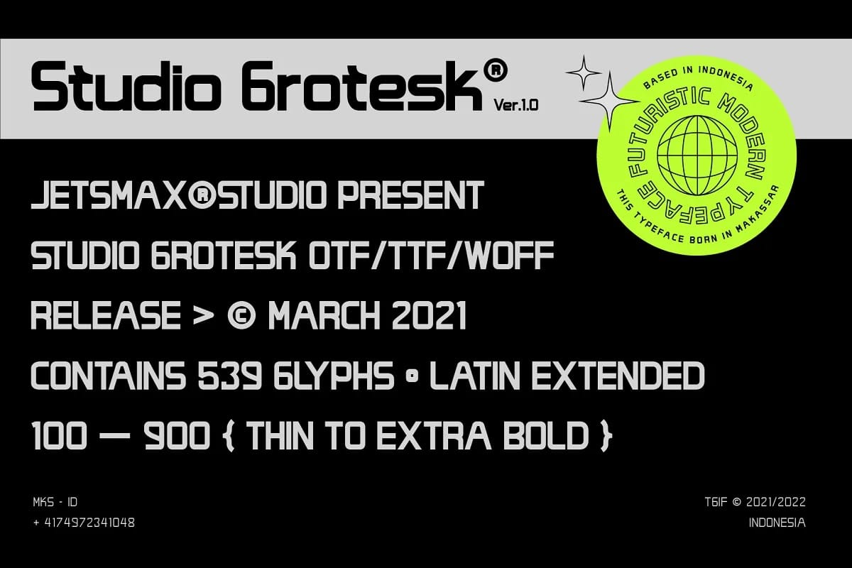 Studio Grotesk Font Full preview 2