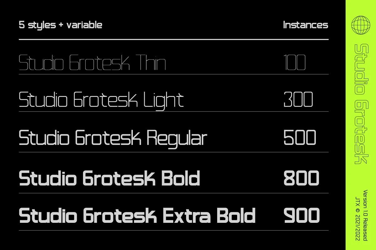 Studio Grotesk Font Full preview 4