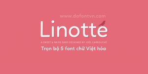 Font 5 font Linotte Việt Hóa preview 1