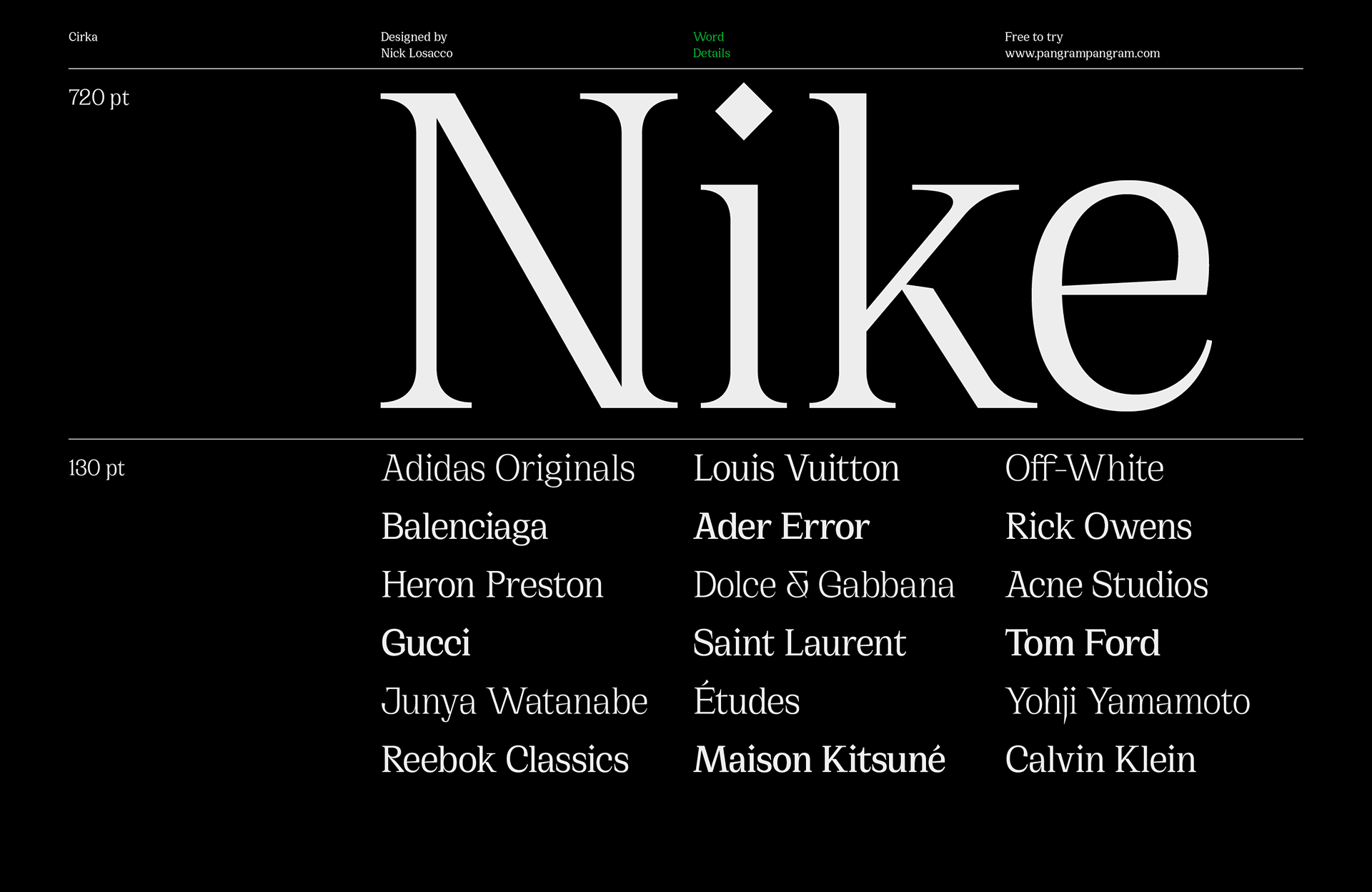 Cirka Font Family Full 4 font preview 5