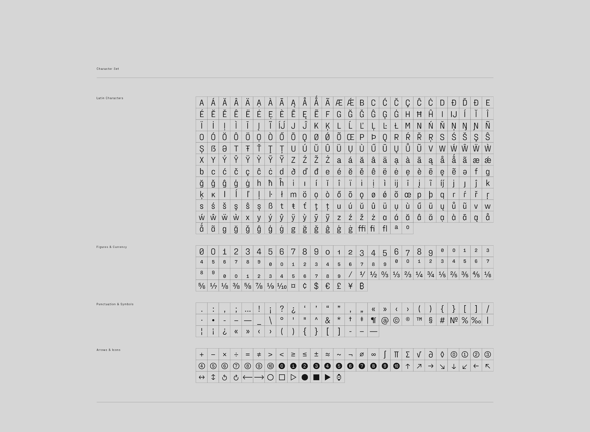 Fraktion Sans Font Family 10 font preview 6