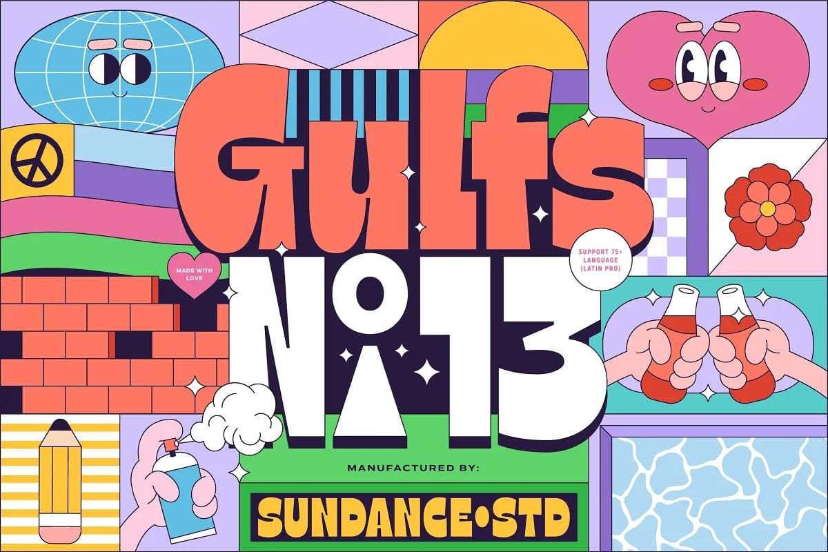 Gulfs Display Font Family preview 1