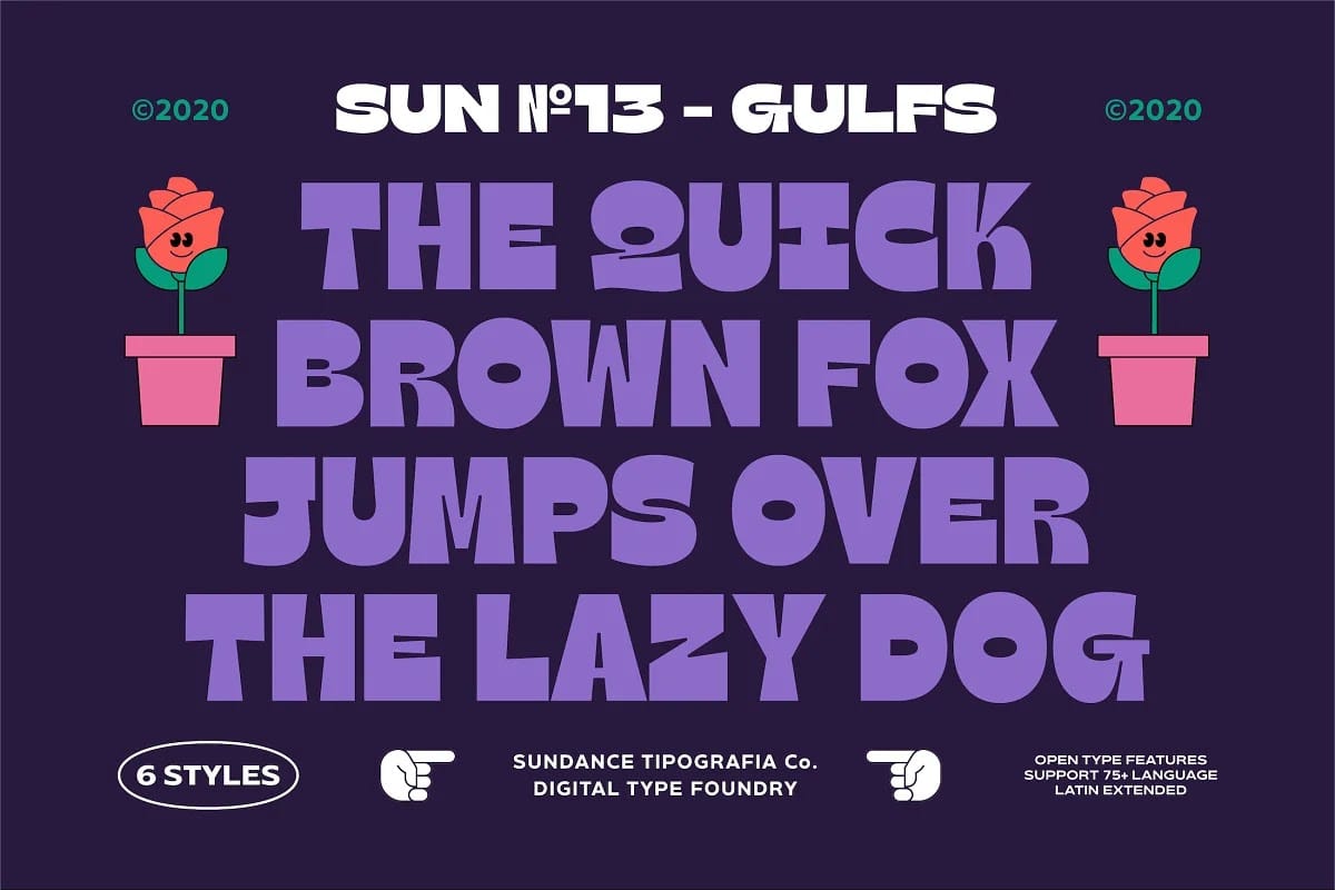 Gulfs Display Font Family preview 3