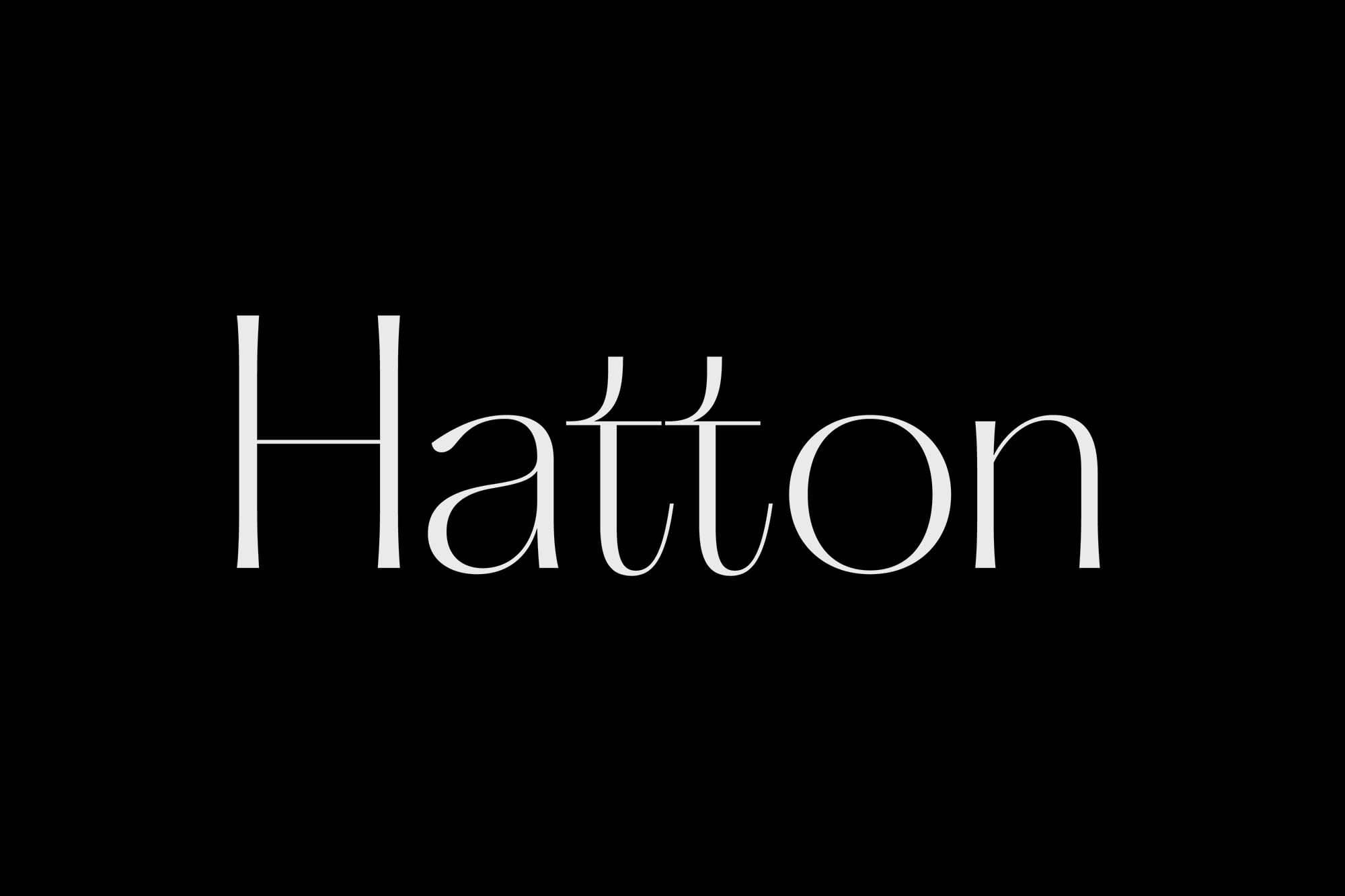 Hatton Font Family Full 8 font preview 1