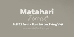 Matahari Sans Font Family preview 1