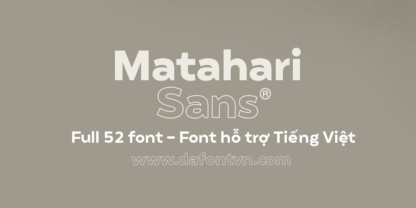 Matahari Sans Font Family preview 1