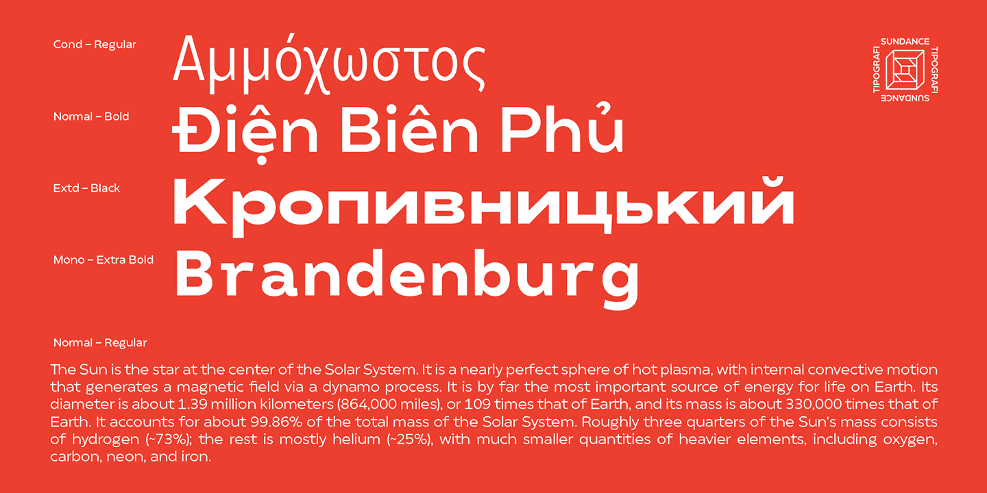 Matahari Sans Font Family preview 9